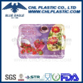 High quality plastic rectangular tray with handle
